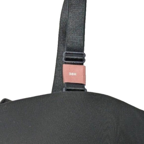 Lane Bryant Cacique Bra Multi Way Strapless Lightweight 38H Black w/ Straps - Picture 6 of 8